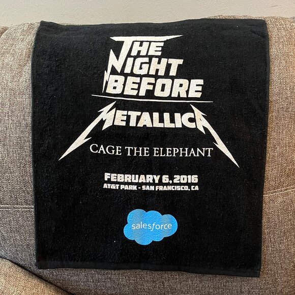 Metallica the Night Before Concert Towel - Picture 2 of 4